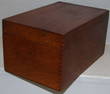 Antique Lift Top Oak Dovetailed Globe & Wernicke Index Card Box