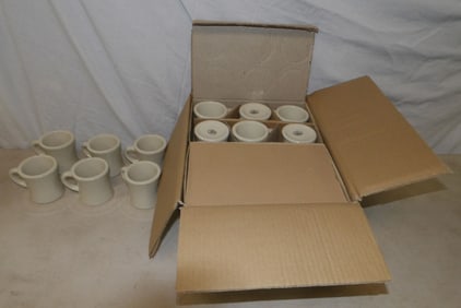 lot of porcelain coffee cups in original box