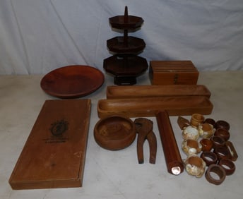 lot of wooden items