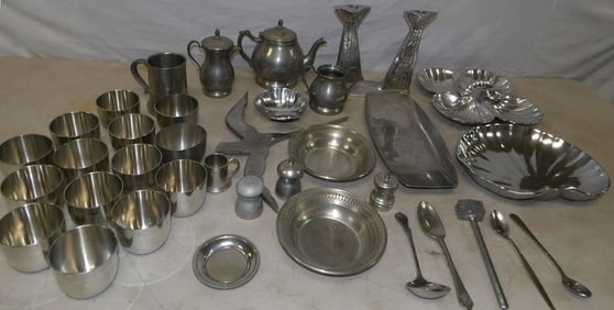 lot of cast aluminum items