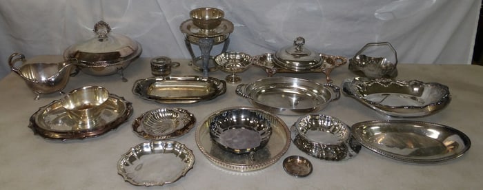 lot of silver plated items