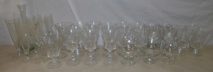 lot of stemware