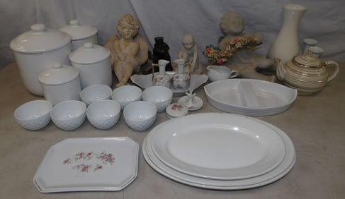 lot of porcelain and ceramic items