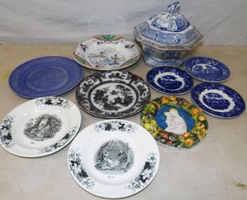 lot of antique porcelain items