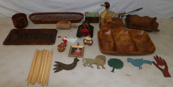 lot of wooden items