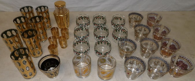 lot of glasses