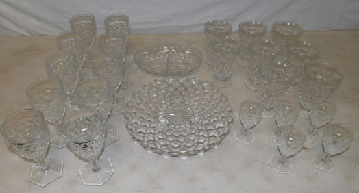 lot of glass items