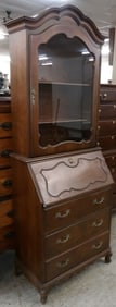cherry glass door secretary