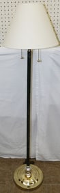 painted metal and brass floor lamp