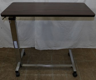 vintage chrome adjustable serving table