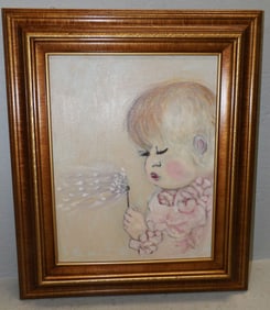 framed oil on canvas