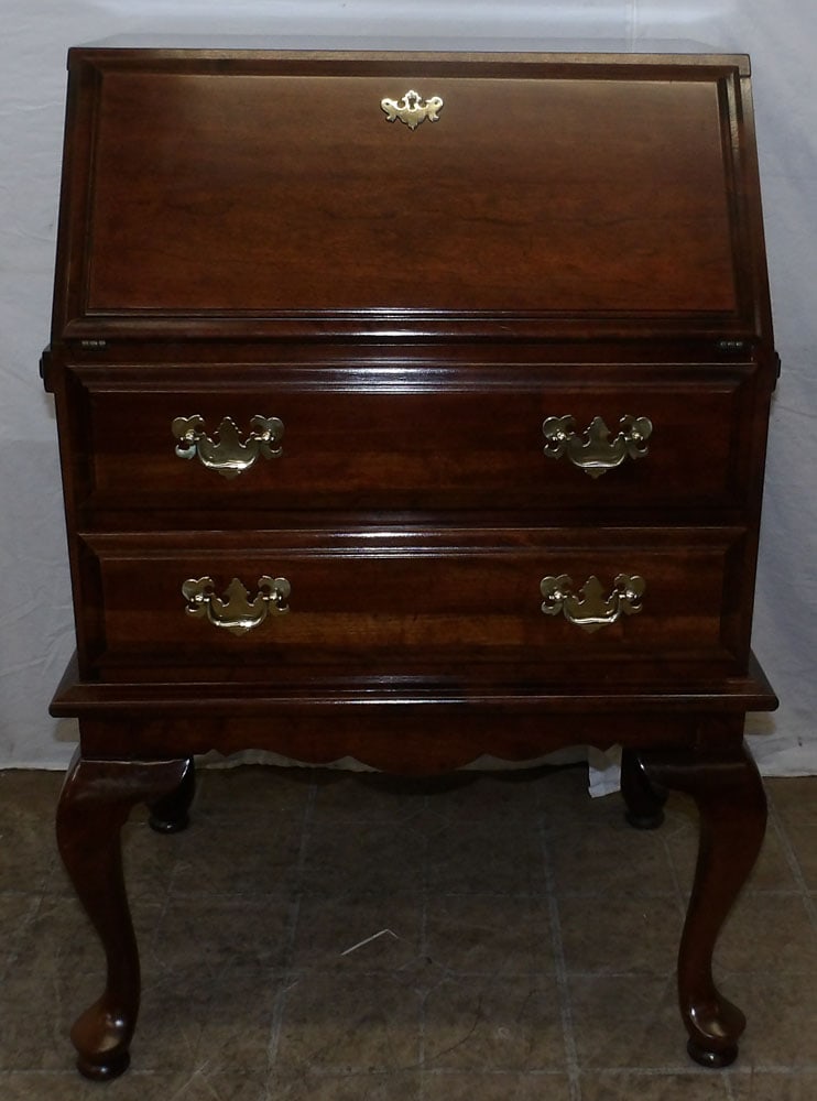 cherry Queen Anne style ladies desk with pullout slides by Manor House (1 of 5)