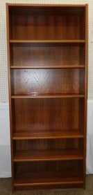 mid century modern Danish teakwood veneer bookshelf