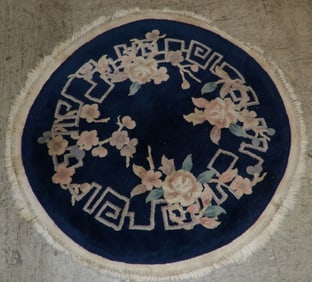 1' 8" by 3' 5" handmade Chinese rug