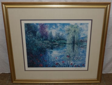 framed print pencil signed