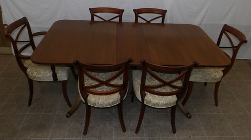 7 piece mahogany dining set