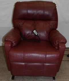 leather electric recliner