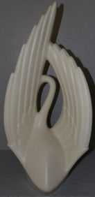 porcelain swan sculpture