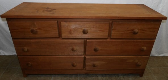 pine 7 drawer chest