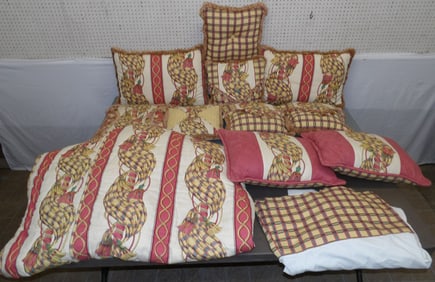 queen size bed comforter with pillows