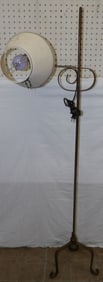 painted metal floor lamp and wrought iron floor lamp