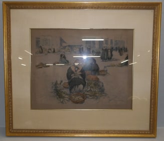 large gilded frame print