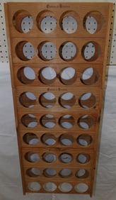 pine wine rack