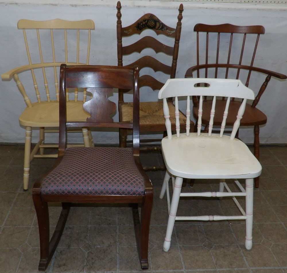 5 antique chairs (1 of 7)