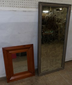 2 framed mirrors