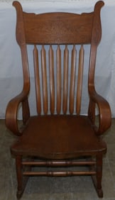 antique oak rocker