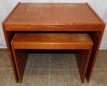 2 mid century modern Danish nesting tables