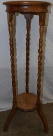 oak barley twist plant stand
