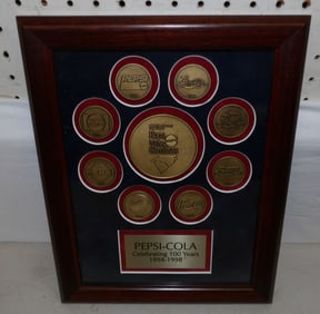 collection of Pepsi-cola commemorative coins