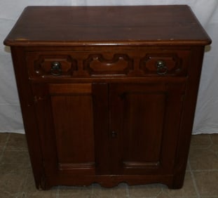 antique walnut washstand