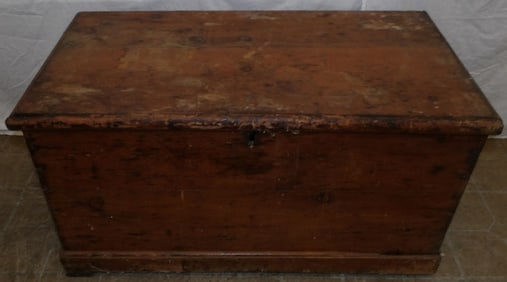 antique pine blanket chest