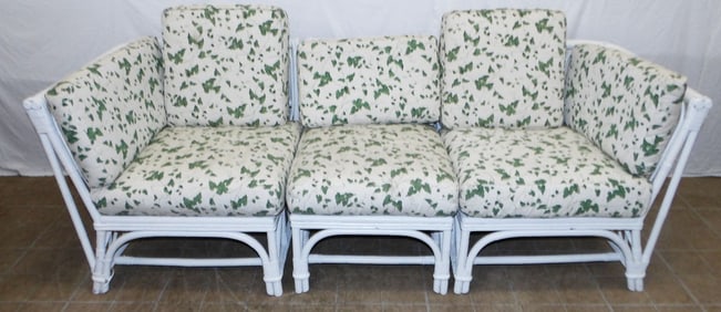 3 section rattan sofa