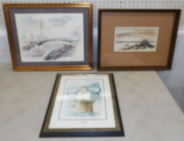 3 framed prints