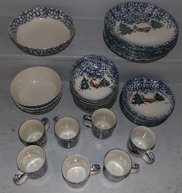 35 pieces of Folkcraft, Cabin in the Snow china