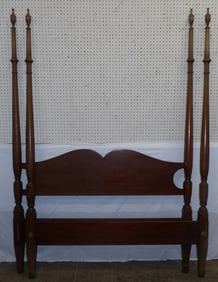 mahogany full size four poster bed no rails