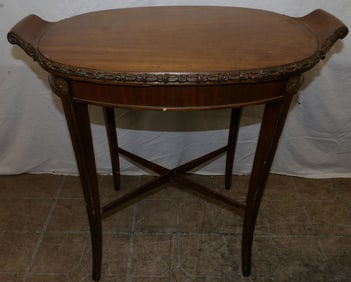 carved mahogany tea table
