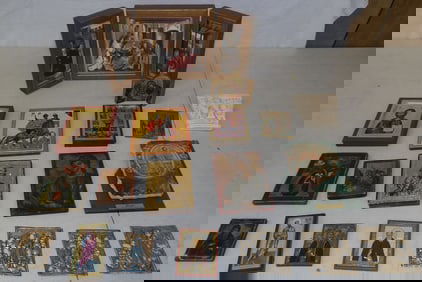 lot of Russian icons