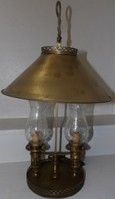 brass 2 light student lamp