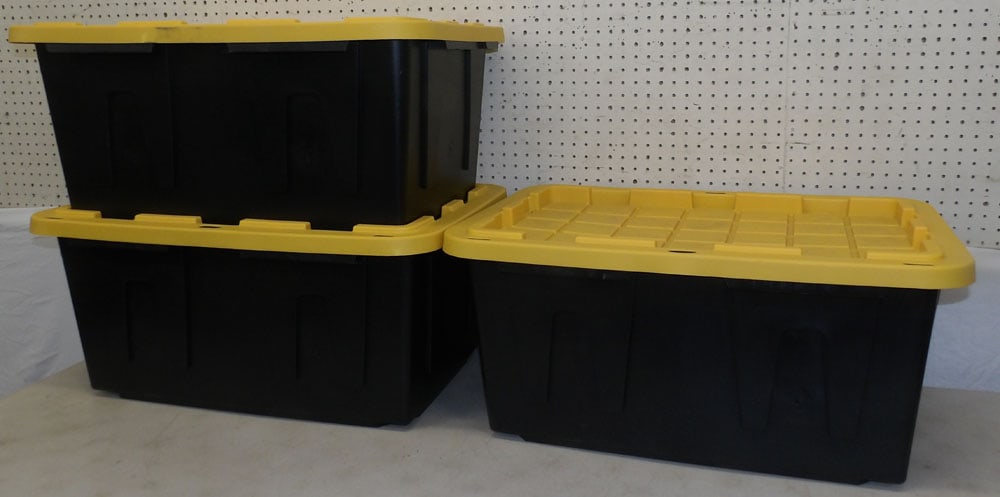 3 plastic totes (1 of 2)