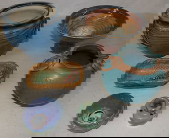 lot of pottery items