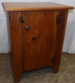 pine one door cabinet
