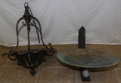 painted metal basket