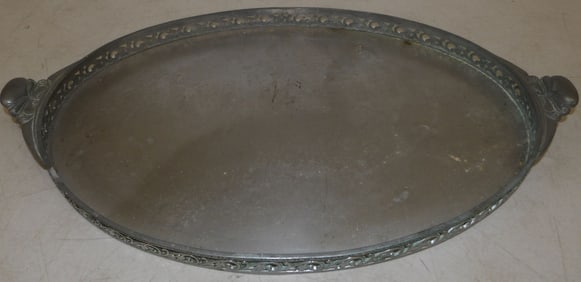 pewter gallery serving tray