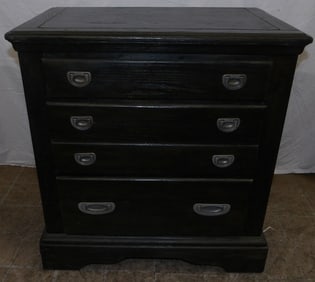 painted oak 3 drawer night stand by Bassett