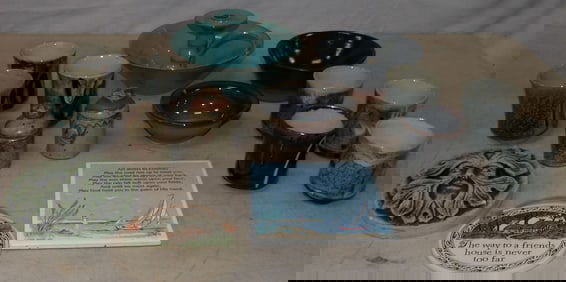 lot of pottery items