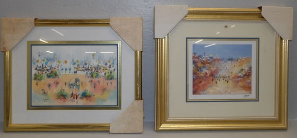 2 framed prints